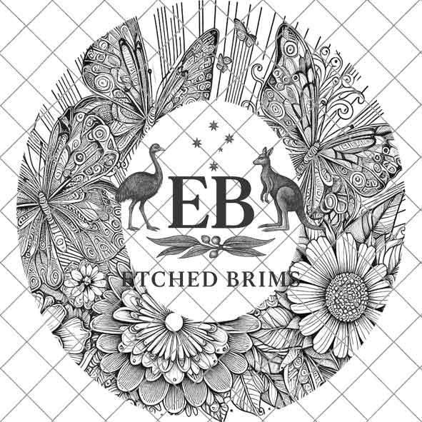 Butterflies 3 Hat File, Laser Hat Burning Design, Digital Download PNG, Hat Burning Template, Hat Laser Engraving Design, Hat File EB43