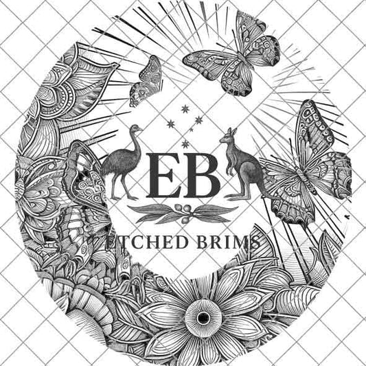 Butterflies 2 Hat File, Laser Hat Burning Design, Digital Download PNG, Hat Burning Template, Hat Laser Engraving Design, Hat File EB42