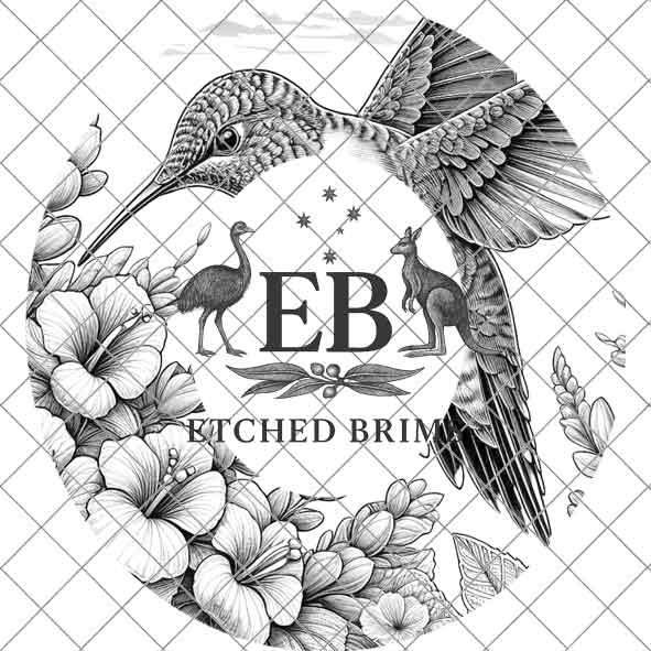 Hummingbird Flowers 6 Hat File, Laser Hat Burning Design, Digital Download, Hat Burning Template, Hat Laser Engraving Design, Hat File EB246