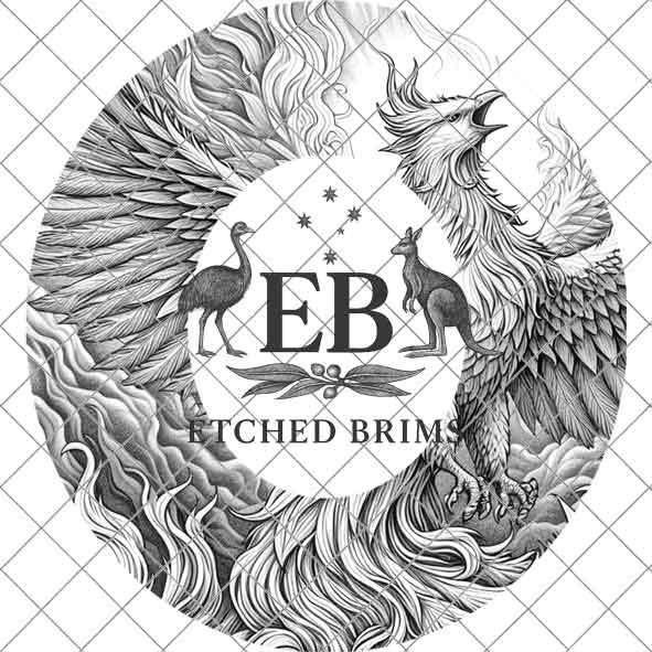 Hat Burning Design, Phoenix 2, Digital Download PNG & PDF, Hat Burning Template, Hat Laser Engraving Design, Hat Burning Stencil, EB483