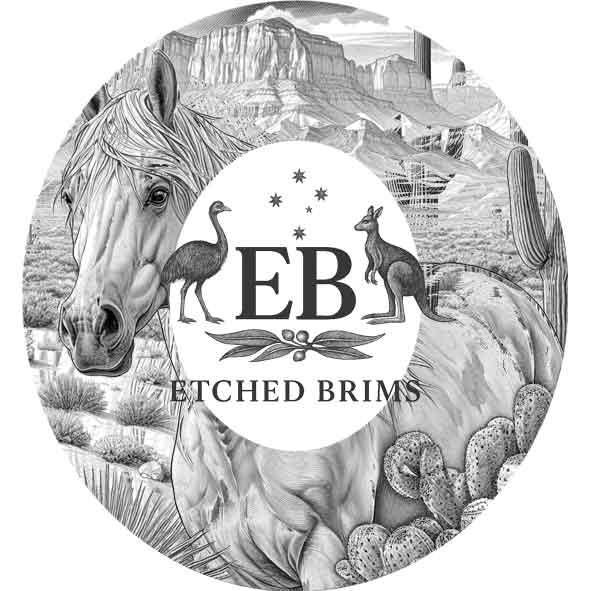 Desert Horse 6, Laser Hat Burning Design, Digital Download PNG, Hat Burning Template, Hat Laser Engraving Design, Hat File EB351