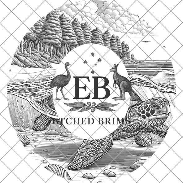 Turtle 1 Hat File, Hat Burning Design, Digital Download PNG, Hat Burning Template, Hat Laser Engraving Design, Turtle Design, Hat File EB343