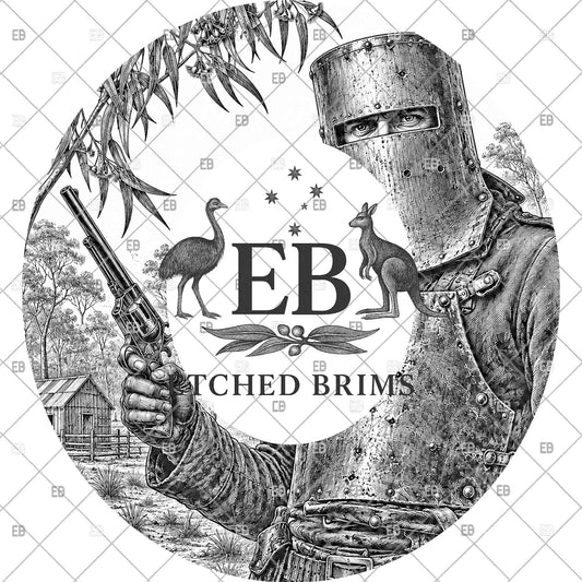 Ned Kelly Australian Bushranger, Hat Burning Design, Laser Engraving Template, Printable Stencil, EB1281