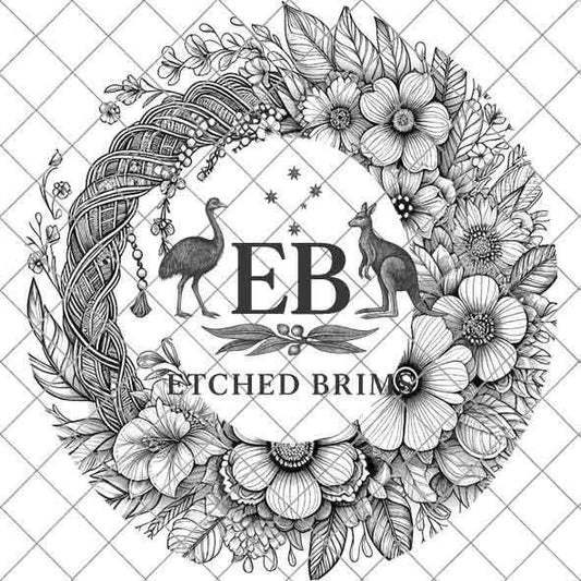 Flowers 2 Hat File, Hat Burning Design, Digital Download PNG, Hat Burning Template, Hat Laser Engraving Design, Hat File EB288