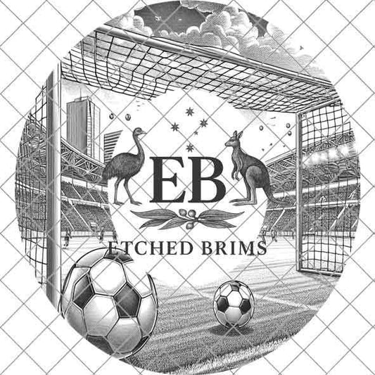 Hat Burning Design, Soccer Ball 2, Sports Hat File, Digital Download PNG, Hat Burning Template, Hat Laser Engraving Design, Hat File EB418