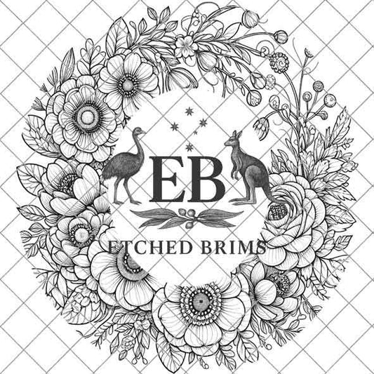 Flowers 5 Hat File, Hat Burning Design, Digital Download PNG, Hat Burning Template, Hat Laser Engraving Design, Hat File EB289