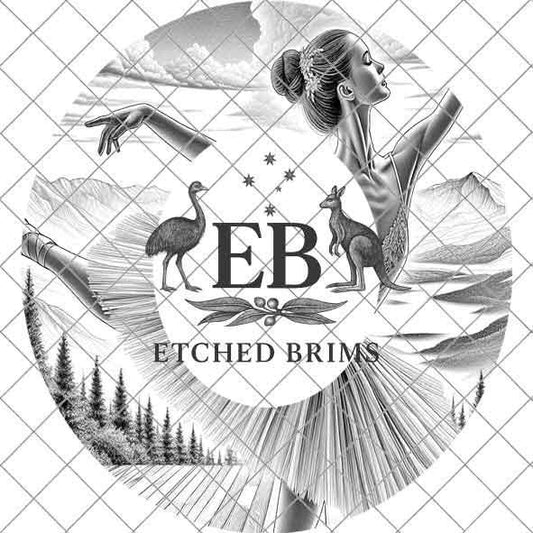 Hat Burning Design, Ballerina 1 Hat File, Hat Burning Stencil, PDF & PNG, Hat Burning Template, Hat Laser Engraving Design, Hat File, EB534
