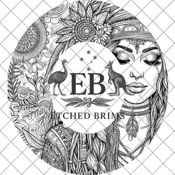 Hippy Woman 2, Boho Hippie, Laser Hat Burning Design, Digital Download PNG, Hat Burning Template, Hat Laser Engraving Design, Hat File EB150