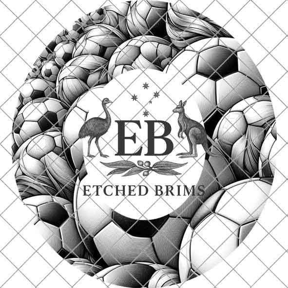 Hat Burning Design, Soccer Ball 5, Sports Hat File, Digital Download PNG, Hat Burning Template, Hat Laser Engraving Design, Hat File EB425