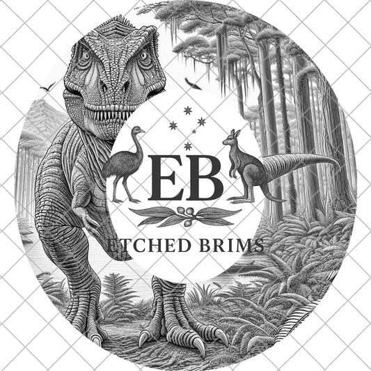 T Rex Dinosaur, Hat Burning Design, Digital Download PNG, Laser Template, Traceable Stencil, EB1010