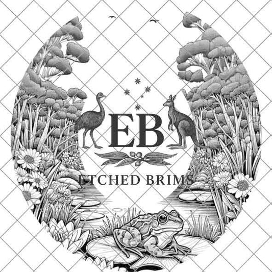 Frog & Flowers 5, Laser Hat Burning Design, Digital Download PNG, Western Hat, Hat Laser Engraving Design, Hat File EB149