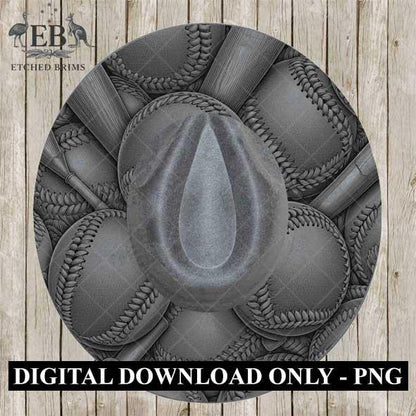 Softball Baseball Sports 2, Hat Burning Design, Digital Download, Hat Burning Templates, Laser Engraving Design, Hat Burning Stencils, EB513
