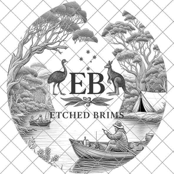 Camping Fishing 6 Hat File, Laser Hat Burning Design, Digital Download PNG, Hat Burning Template, Hat Laser Engraving Design, Hat File EB100