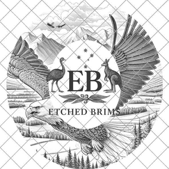 Hat Burning Design, Eagle 1, Bird, Digital File, PNG, PDF, Hat Burning Template, Cowboy Hat, Laser Engraving, Wide Brim Hat Design, EB333