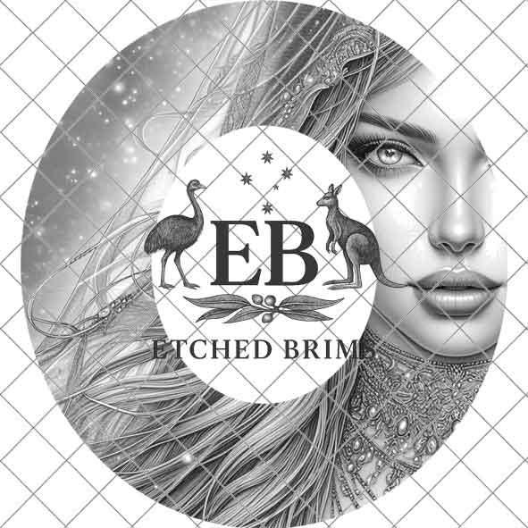 Mysterious Girl 3 Hat File, Hat Burning Design, Digital Download PNG, Hat Burning Template, Hat Laser Engraving Design, Hat File EB453