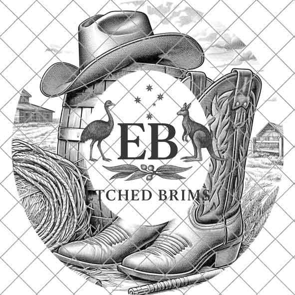 Cowboy Boots 3 Hat Engraving, Western Brim PNG Template, Digital Laser Design Wide Brim Faux Suede Hat, Boho,Laser Hat Burning File EB137