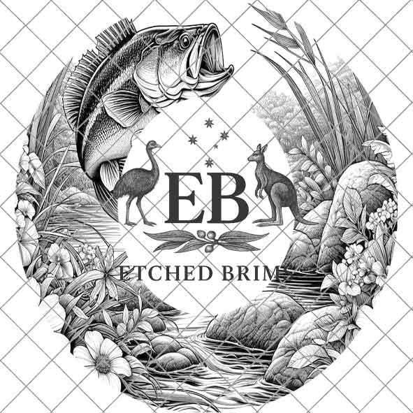 Hat Burning Design, Bass Fish 2, Fishing Digital File, PNG, Hat Burning Template, Cowboy Hat, Laser Engraving, Wide Brim Hat Design EB402