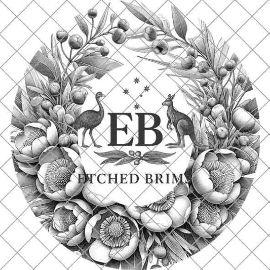 Australian Native Bush Flowers 6 Hat File, Hat Burning Design, Hat Burning Template, Hat Laser Engraving Design, Hat File EB265