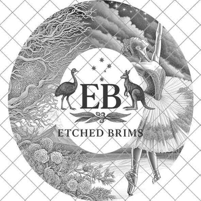 Hat Burning Design, Ballerina 3 Hat File, Hat Burning Stencil, PDF & PNG, Hat Burning Template, Hat Laser Engraving Design, Hat File, EB533