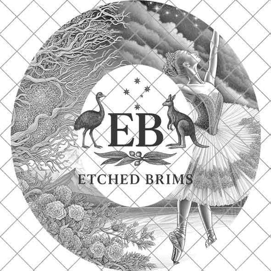 Hat Burning Design, Ballerina 3 Hat File, Hat Burning Stencil, PDF & PNG, Hat Burning Template, Hat Laser Engraving Design, Hat File, EB533
