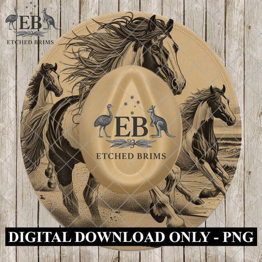 American Paint Horse, Laser Hat Burning Design, Digital Download PNG, Hat Burning Template, Hat Laser Engraving Design, Hat File EB1129