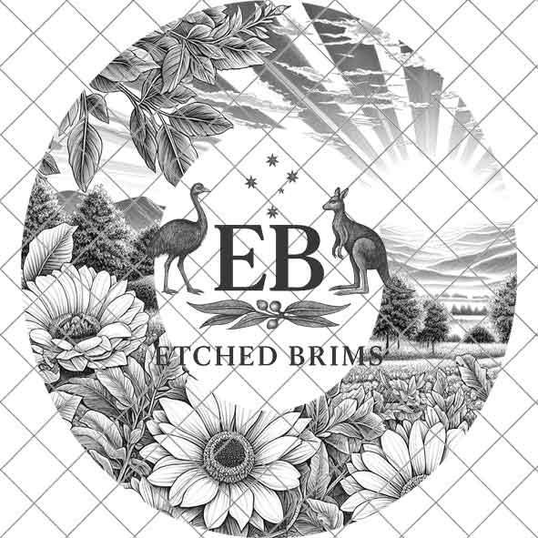 Sunrise, & Flowers 4 Hat File, Hat Burning Design, Digital Download PNG, Hat Burning Template, Hat Laser Engraving Design, Hat File EB140