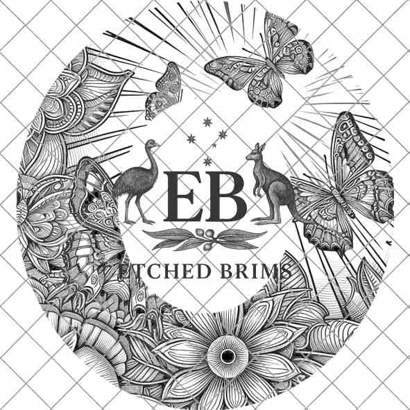 Butterflies 2 Hat File, Laser Hat Burning Design, Digital Download PNG, Hat Burning Template, Hat Laser Engraving Design, Hat File EB42