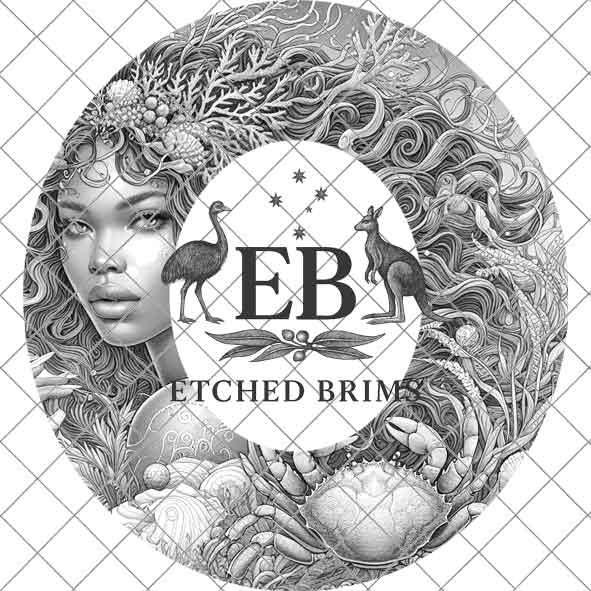 Cancer Zodiac Hat Design PNG, Laser Engraving File, Western Boho Digital Download, Hat Engraving Design, Western Hat File, EB545