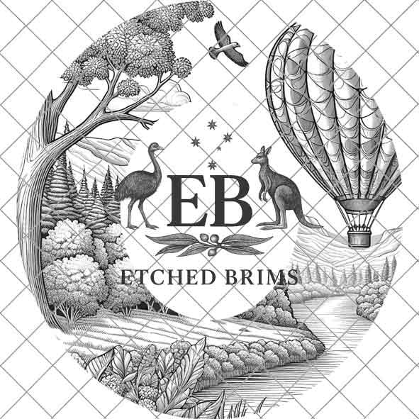 Hot Air Balloon 7 Hat File, Laser Hat Burning Design, Digital Download PNG, Hat Burning Template, Hat Laser Engraving Design, Hat File EB98