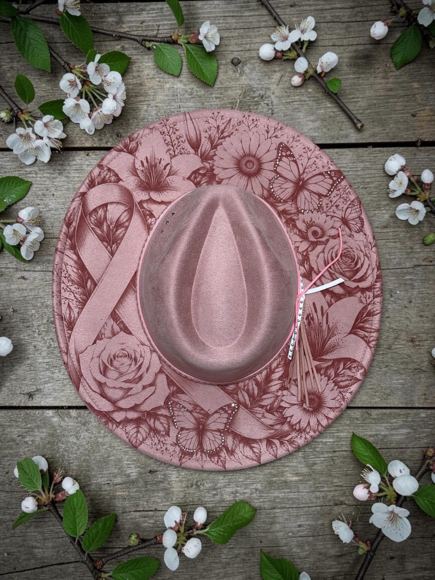 Breast Cancer Awareness, Hat Burning Template, Laser Hat Burning Designs, Digital Download PNG & PDF, Printable File, EB1278