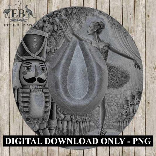 Christmas Nutcracker 9, Hat Burning Design, Hand Burning Stencil included, PDF & PNG, Hat Burning Template, Laser Engraving Design, EB590