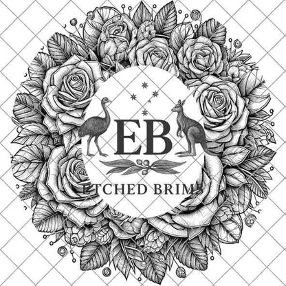 Roses 3 Flowers Hat File, Laser Hat Burning Design, Digital Download PNG, Hat Burning Template, Hat Engraving Stencil, Hat File EB205