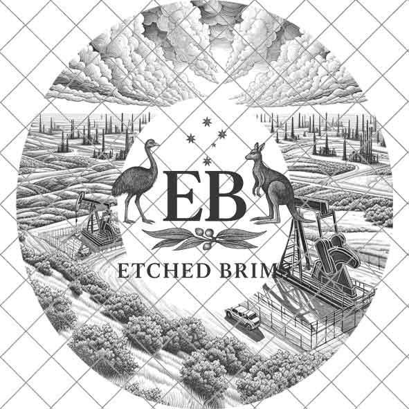 Texas Oil Fields 4, Hat Engraving Template, Digital Laser Burn Design, Wide Brim Faux Suede Hats, BOHO, Laser Hat Burning File EB332