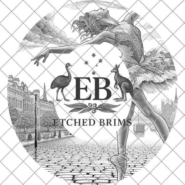 Hat Burning Design, Ballerina 6 Hat File, Hat Burning Stencil, PDF & PNG, Hat Burning Template, Hat Laser Engraving Design, Hat File, EB532