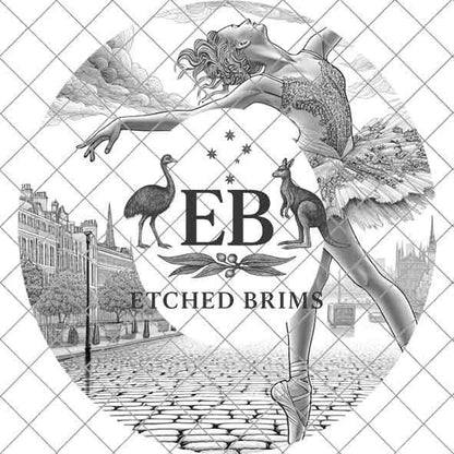 Hat Burning Design, Ballerina 6 Hat File, Hat Burning Stencil, PDF & PNG, Hat Burning Template, Hat Laser Engraving Design, Hat File, EB532