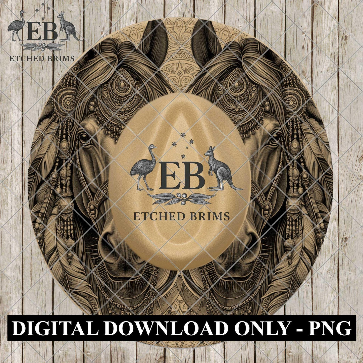 Indian Horses, Hat Burning Designs, Digital Download PNG, Native American Laser Engraving Design, Wide Brim Hat File EB1170