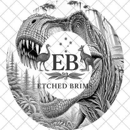 Dinosaur, Hat Burning Design, Digital Download PNG, Laser Template, PDF Hand Traceable Stencil, EB1009