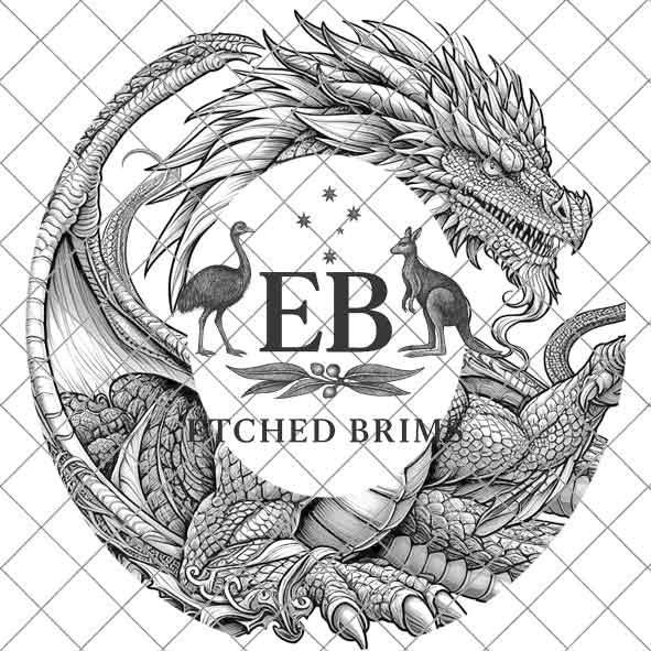 Dragon 3 Hat File, Laser Hat Burning Design, Digital Download PNG, Hat Burning Template, Hat Laser Engraving Design, Hat File EB85