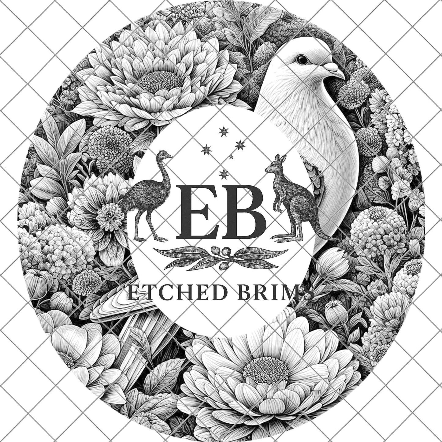 Dove 1 Hat File, Hat Burning Design, Digital Download PNG, Hat Burning Template, Hat Laser Engraving Design, Bird Design, Hat File EB592