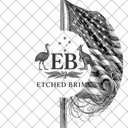 American Flag, Hat Burning Design, Hand Burning Stencil, PDF & PNG, Hat Burning Template, Laser Engraving Design, EB720