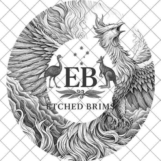 Hat Burning Design, Phoenix 2, Digital Download PNG & PDF, Hat Burning Template, Hat Laser Engraving Design, Hat Burning Stencil, EB483