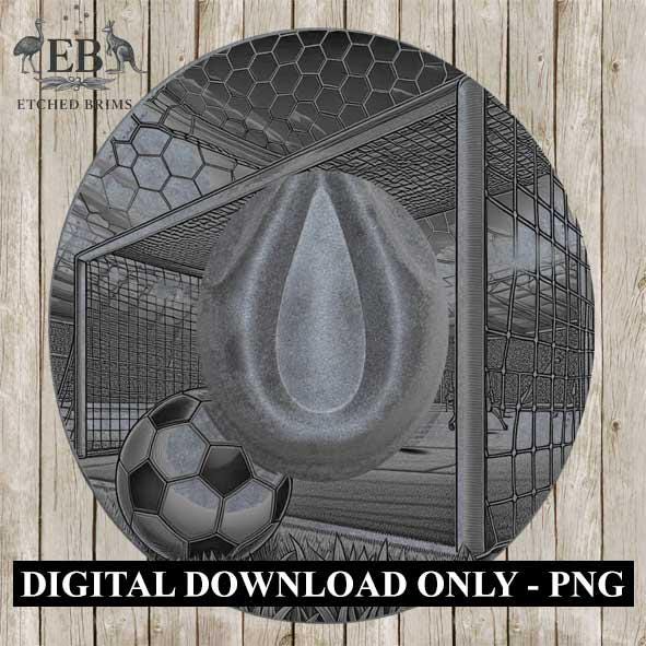 Hat Burning Design, Soccer Ball 6, Sports Hat File, Digital Download PNG, Hat Burning Template, Hat Laser Engraving Design, Hat File EB419