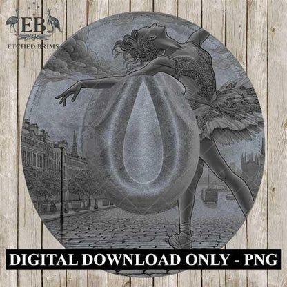 Hat Burning Design, Ballerina 6 Hat File, Hat Burning Stencil, PDF & PNG, Hat Burning Template, Hat Laser Engraving Design, Hat File, EB532