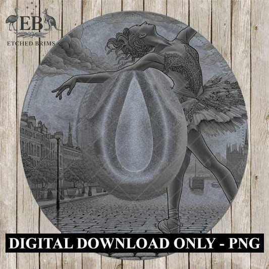 Hat Burning Design, Ballerina 6 Hat File, Hat Burning Stencil, PDF & PNG, Hat Burning Template, Hat Laser Engraving Design, Hat File, EB532