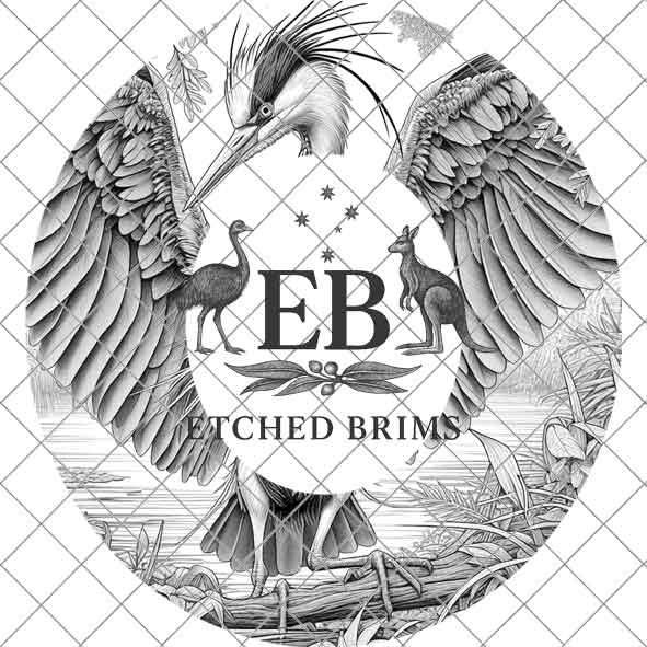 Heron 5 Hat File, Hat Burning Design, Digital Download PNG, Hat Burning Template, Hat Laser Engraving Design, Bird Design, Hat File EB319