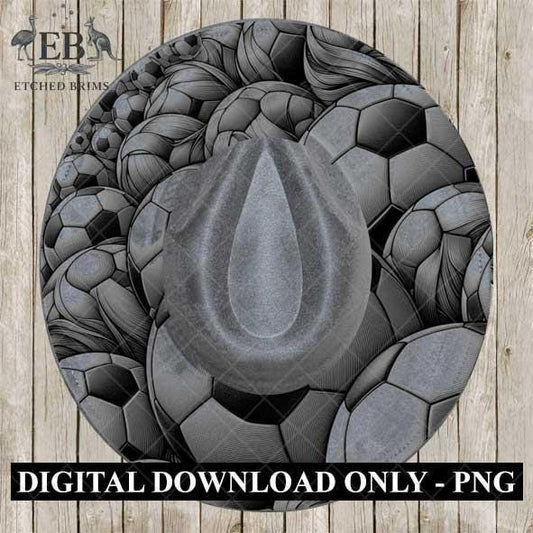 Hat Burning Design, Soccer Ball 5, Sports Hat File, Digital Download PNG, Hat Burning Template, Hat Laser Engraving Design, Hat File EB425