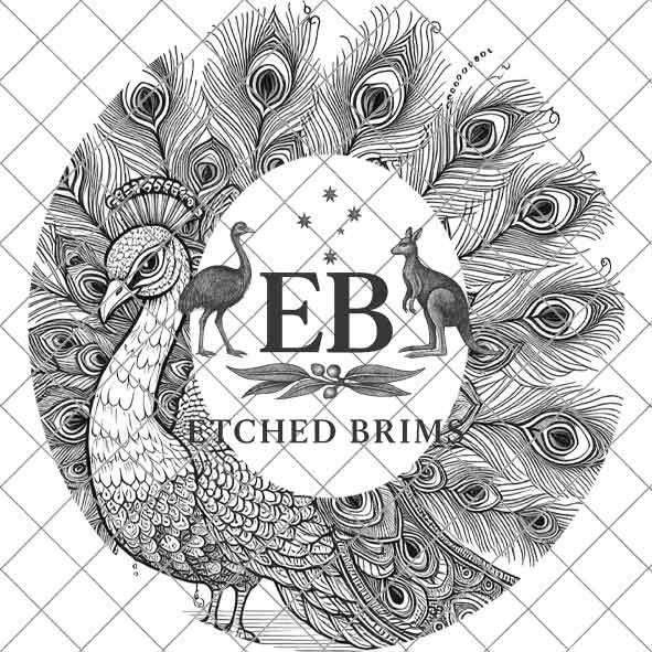 Peacock 7 Hat File, Hat Burning Design, Digital Download PNG, Hat Burning Template, Hat Laser Engraving Design, Bird Design, Hat File EB337