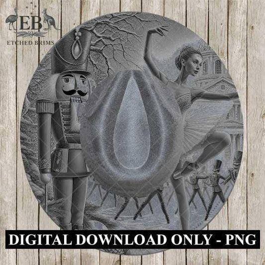 Christmas Nutcracker 1, Hat Burning Design, Hand Burning Stencil included, PDF & PNG, Hat Burning Template, Laser Engraving Design, EB587