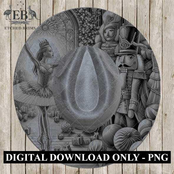 Christmas Nutcracker 6, Hat Burning Design, Hand Burning Stencil included, PDF & PNG, Hat Burning Template, Laser Engraving Design, EB589