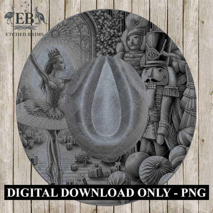 Christmas Nutcracker 6, Hat Burning Design, Hand Burning Stencil included, PDF & PNG, Hat Burning Template, Laser Engraving Design, EB589